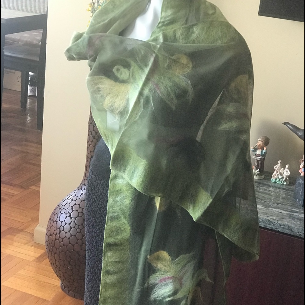 Fabulous handmade scarf non-repeatable exclusive design. All only in one version